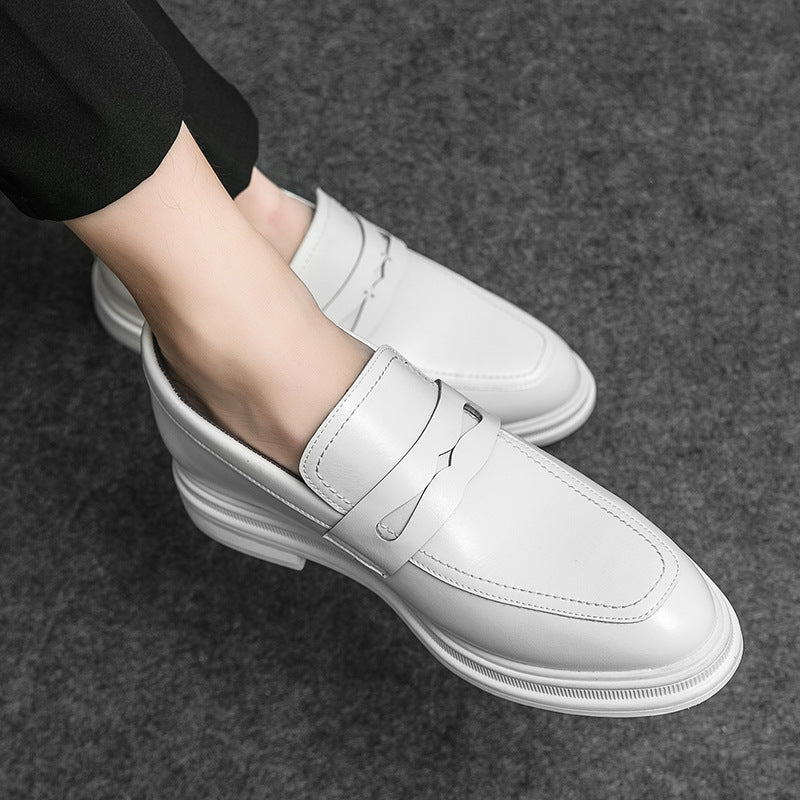 Men's Short Height Increasing Insole Business Formal Wear Leather Shoes